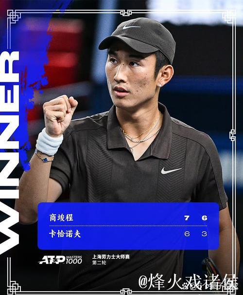 ATP上海大师赛:商竣程1-2惜败对手止步16强外 ATP上海大师赛:商竣程1-2惜败对手止步16强外